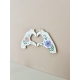 Décoration plexiglas Coeur avec les mains, décoration poétique originale