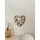 Décoration murale coeur motif léopard, décoration maison originale