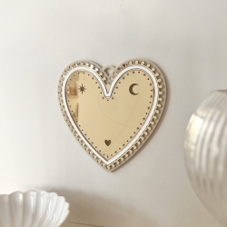 Miroir coeur mystique, décoration maison originale et tendance