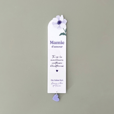 Marque-page en plexiglas personnalisé, cadeau mamie