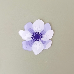 Dessous de verre fleur anémone, cadeau original mamie