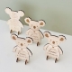 Faire-part baptême en bois thème koala