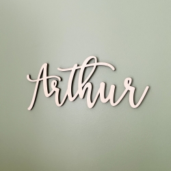 Enseigne prénom en bois à personnaliser, cadeau naissance