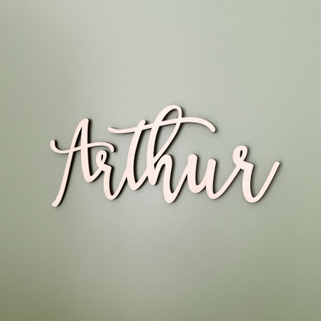 Enseigne prénom en bois à personnaliser, cadeau naissance