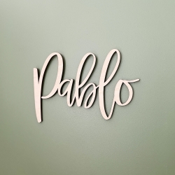 Enseigne prénom en bois à personnaliser, cadeau naissance