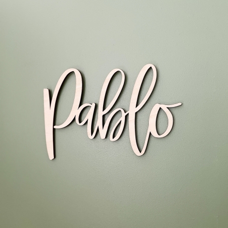 Enseigne prénom en bois à personnaliser, cadeau naissance