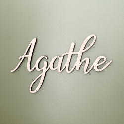 Enseigne prénom en bois à personnaliser, cadeau naissance