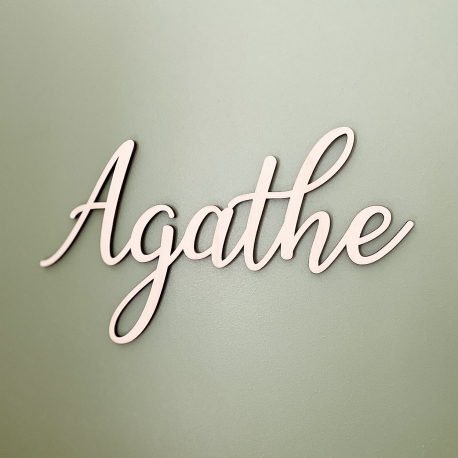 Enseigne prénom en bois à personnaliser, cadeau naissance