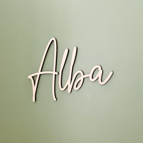 Enseigne prénom en bois à personnaliser, cadeau naissance