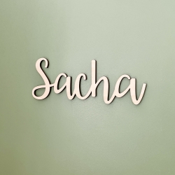 Enseigne prénom en bois à personnaliser, cadeau naissance