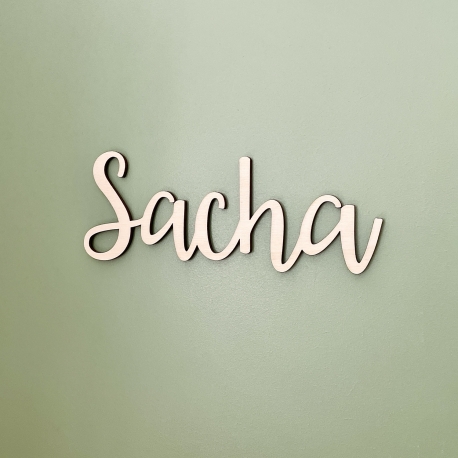 Enseigne prénom en bois à personnaliser, cadeau naissance