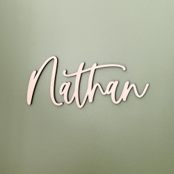 Enseigne prénom en bois à personnaliser, cadeau naissance