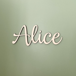 Enseigne prénom en bois à personnaliser, cadeau naissance