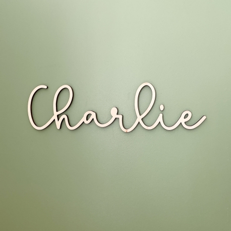 Enseigne prénom en bois à personnaliser, cadeau naissance