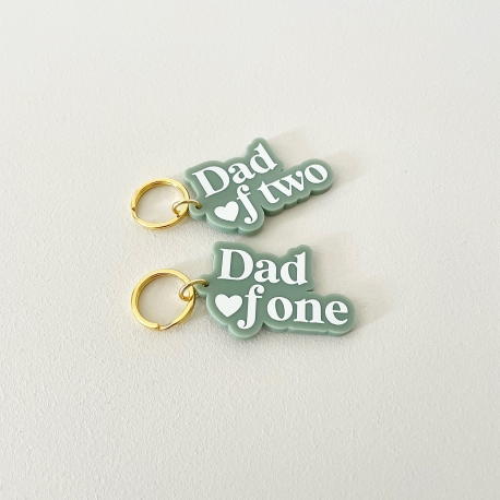Porte-clé original en plexiglas Dad of, cadeau grigri papa