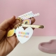 Porte-clés coloré à personnaliser, cadeau maman magique