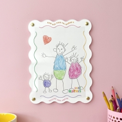 Cadre à dessin mural à personnaliser, cadeau maman