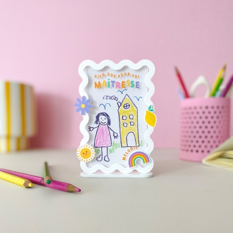 Magnet personnalisé, cadeau maîtresse nounou - Magnet dessin ou photo