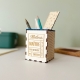 Pot à crayons personnalisé, cadeau pour maître