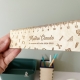 Règle en bois à personnalisé, cadeau fin d'année maitre