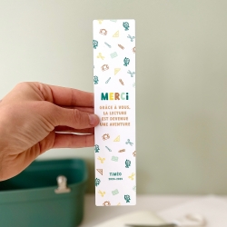 Marque-page à personnaliser en plexiglas, cadeau fin d'année maître