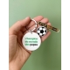 Porte-clés ballon de foot pour papa foot