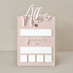 Pancarte rentrée scolaire personnalisée, photo premier jour d'école