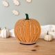 Décoration en bois citrouille orange, décoration maison automne