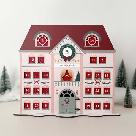 Calendrier de l'Avent unique et artisanal, Le Grand hôtel en bois