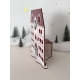 Calendrier de l'Avent en bois, Le Grand hôtel mini village Noël