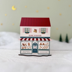 Village de Noël en bois, boulangerie de Noël
