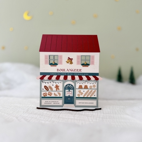 Village de Noël en bois, boulangerie de Noël