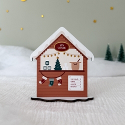 Décoration de Noël en bois, Le châlet de Noël, Vin chaud