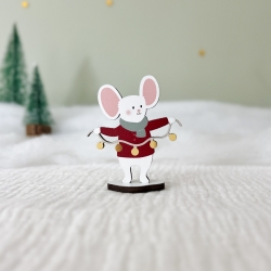 Village de Noël en bois, Suzy la souris