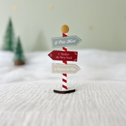 Village de Noël en bois, Panneau des routes du Pôle Nord