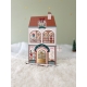 La librairie maison miniature, Mini monde de Noël en bois