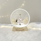 Décoration de Noël photophore Boule à neige féérique