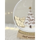 Décoration de Noël photophore Boule à neige féérique