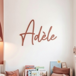 Enseigne prénom en bois peint, décoration chambre enfant
