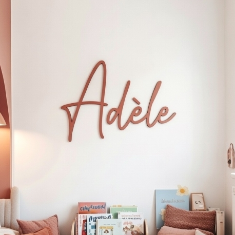 Enseigne prénom en bois peint, décoration chambre enfant