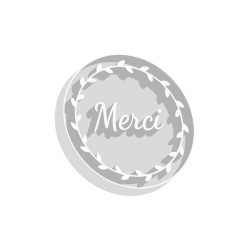 Emporte-pièce couronne de fleurs Merci pour biscuits fait maison champêtre